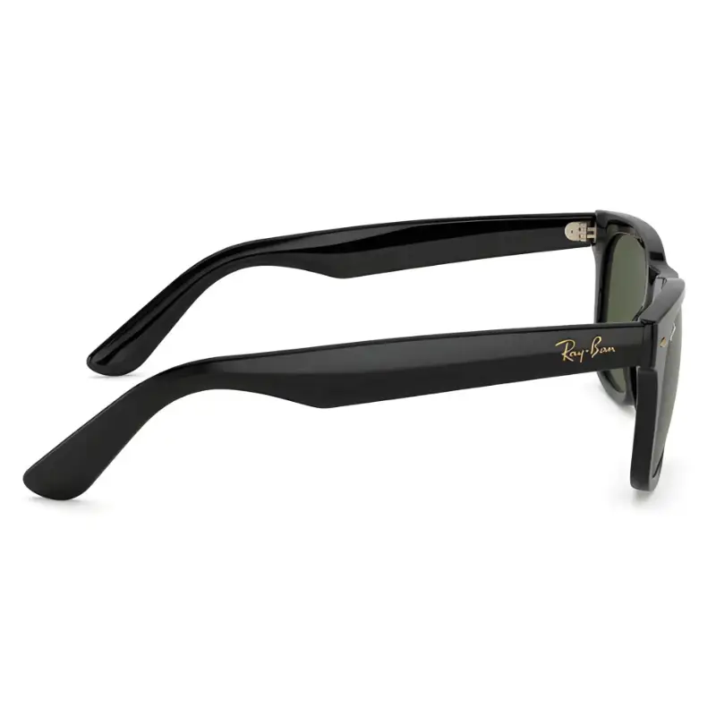 Unisex Black Sunglasses Green Tinted Lenses | Nigah - View 2