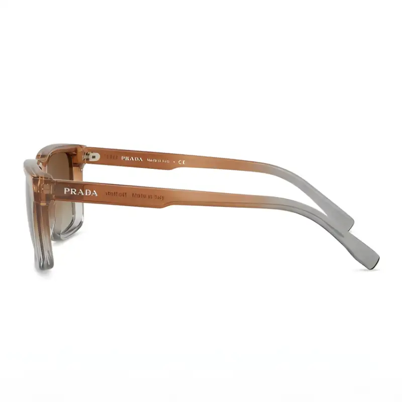 Rectangular Sunglasses Brown Gradient Frame | Nigah - View 2