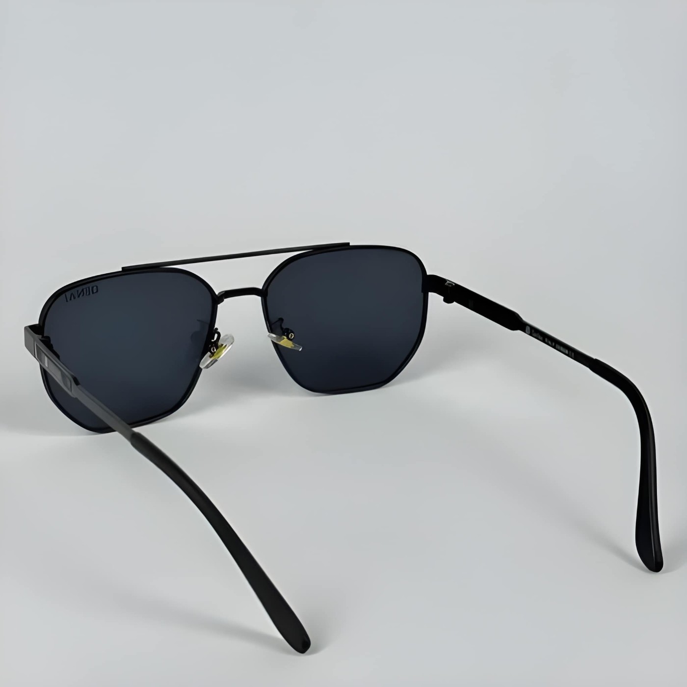 Classic Browline Sunglasses Tortoise Frame Gold Accents - View 2