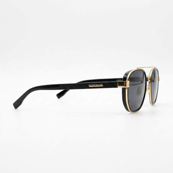 Hugo Boss Sunglasses for Men | Black & Gold Aviator - View 4