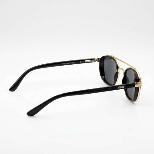 Hugo Boss Sunglasses for Men | Black & Gold Aviator - View 2