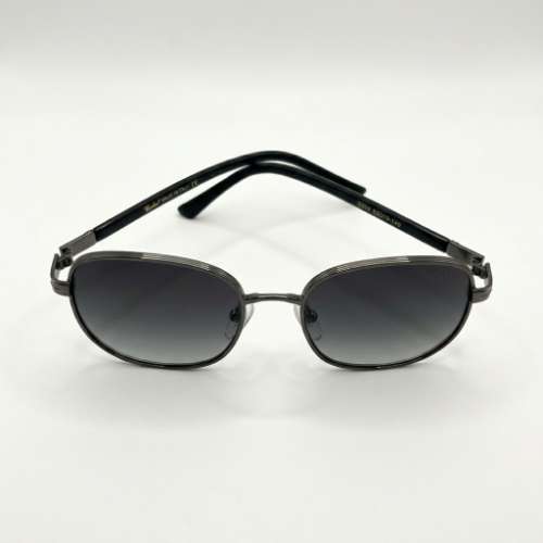 Geometric Aviator Sunglasses for Men | Gunmetal Grey - View 2