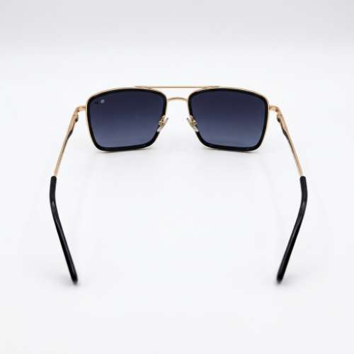 Lacoste Sunglasses for Men | Navy & Gold Aviator - View 3