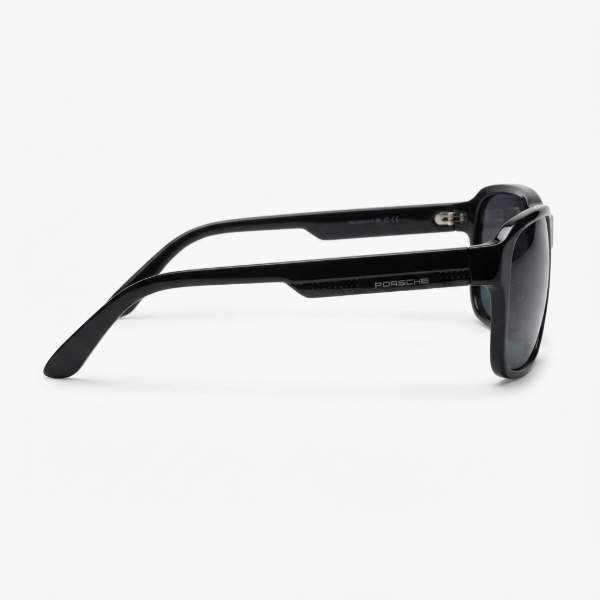 Porsche Glossy Black Polarized Sunglasses - View 2