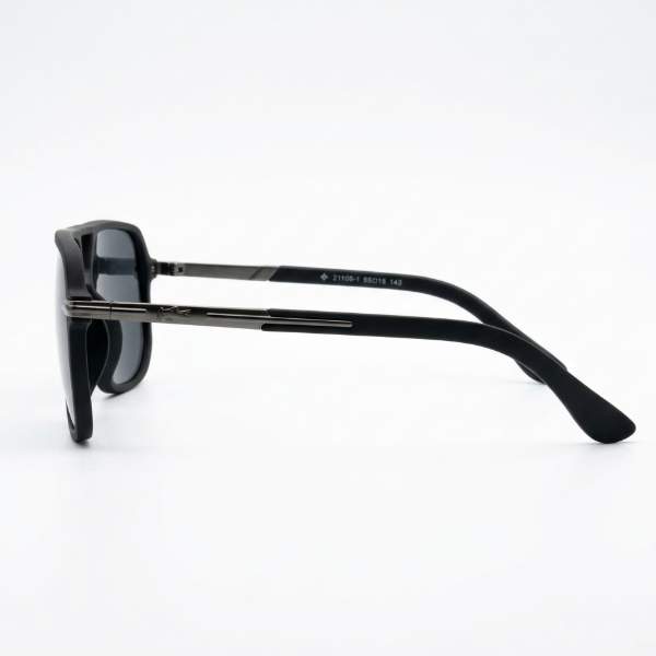 Lacoste Matte Black Polarized Aviator Sunglasses - View 3