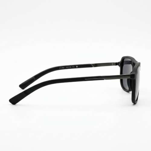 Lacoste Matte Black Polarized Aviator Sunglasses - View 2