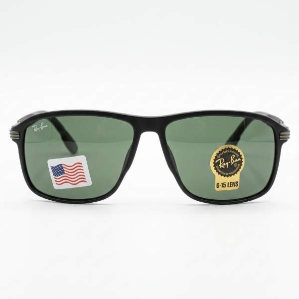 Ray-Ban Black Rectangle Sunglasses G-15 Lens