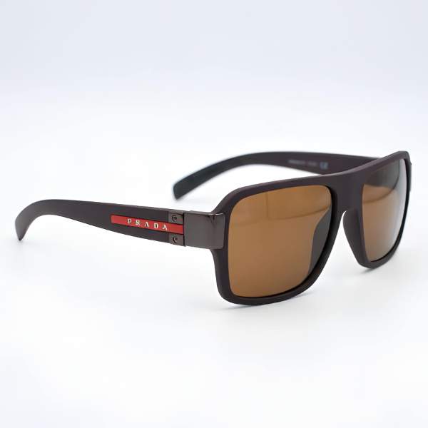Men's Polarized Sunglasses – Brown Matte Frame - View 2