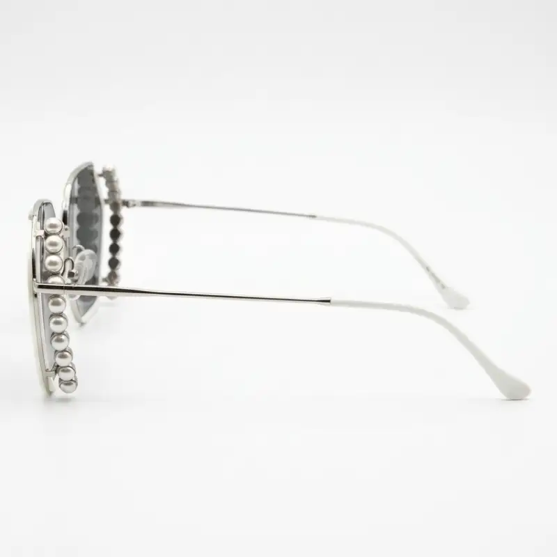 Pearl Embellished Hexagon Sunglasses for Women | Nigah - View 2
