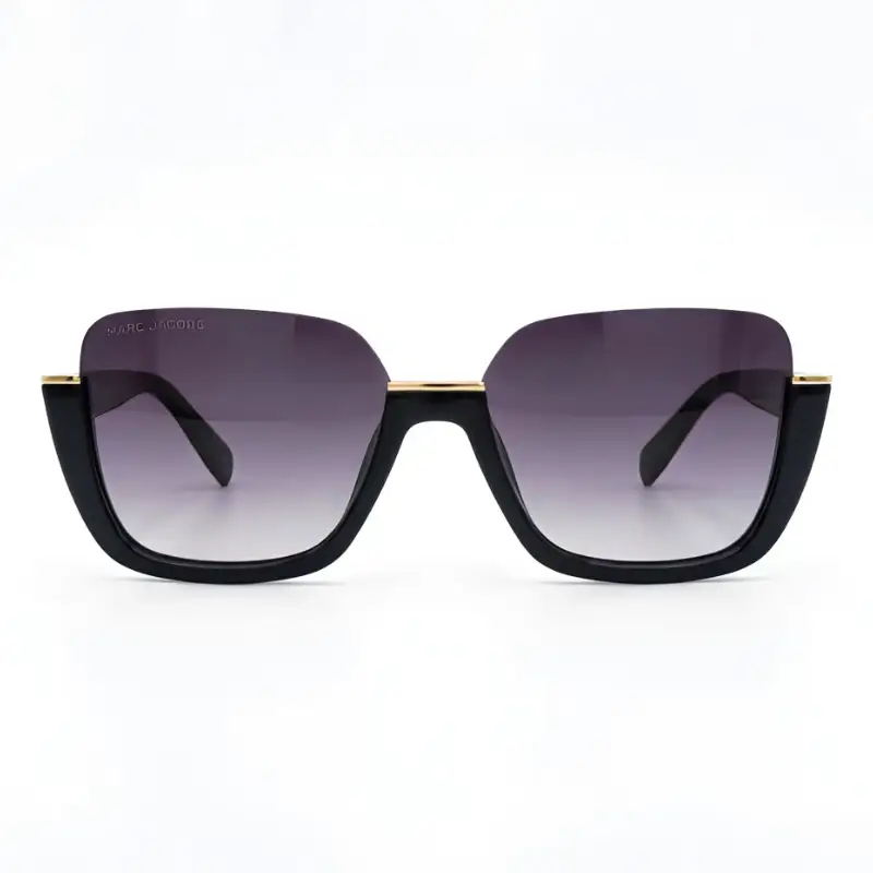 Women’s Black Half Rim Sunglasses Gradient | Nigah