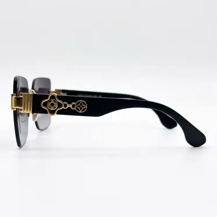 Women’s Rimless Square Sunglasses Brown Gradient | Nigah - View 2
