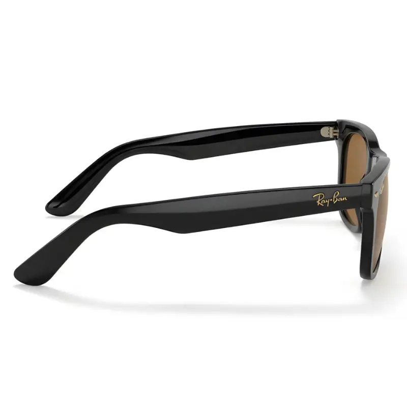 Unisex Black Sunglasses Brown Tinted Lenses | Nigah - View 2