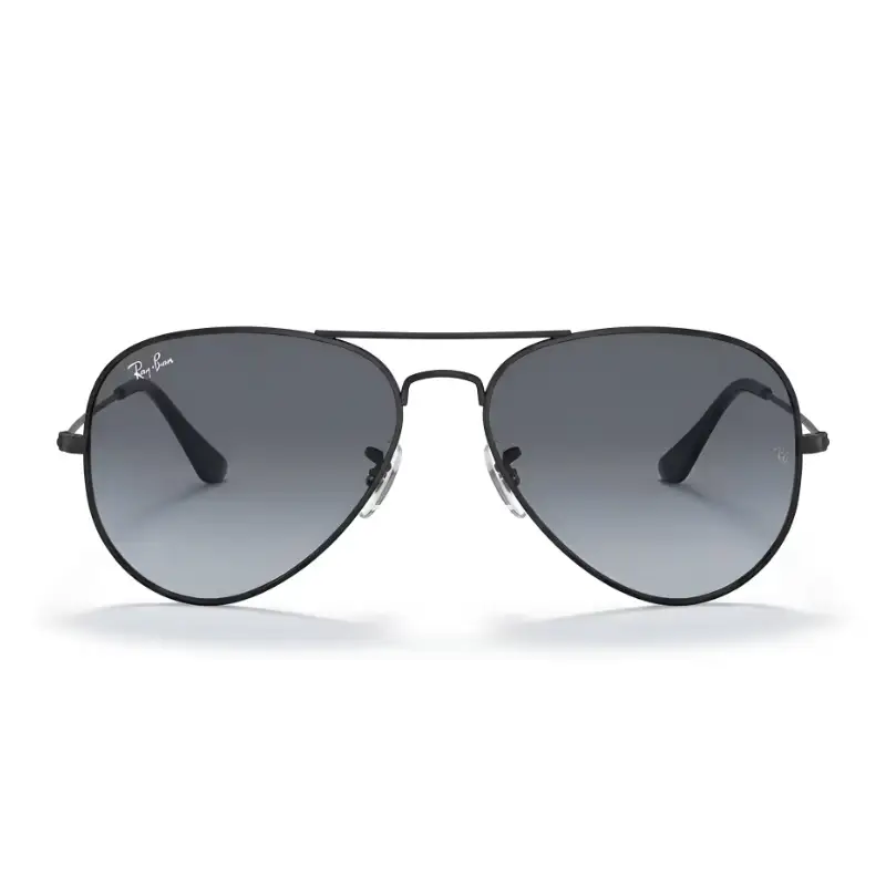 Unisex Black Aviator Sunglasses Gradient Lenses | Nigah