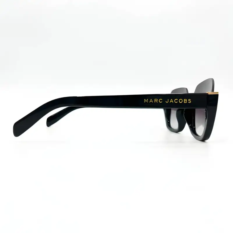 Women’s Black Half Rim Sunglasses Gradient | Nigah - View 2