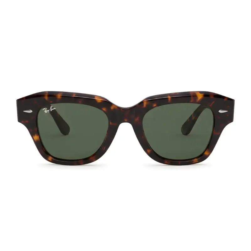 Unisex Black Sunglasses Green Lenses | Nigah