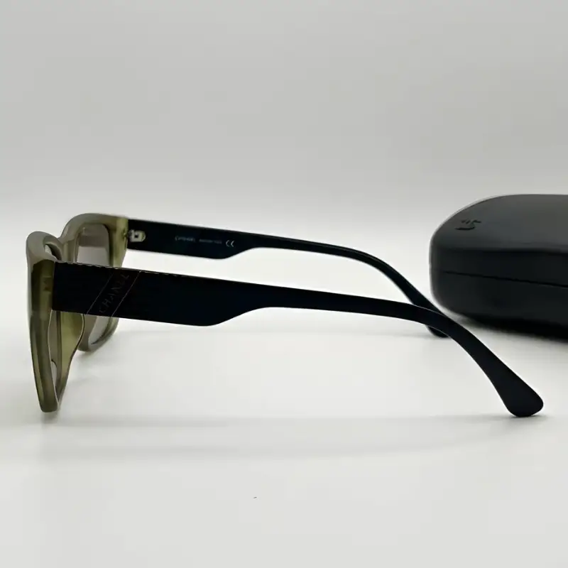 Women’s Olive Green Cat Eye Sunglasses Gradient | Nigah - View 2