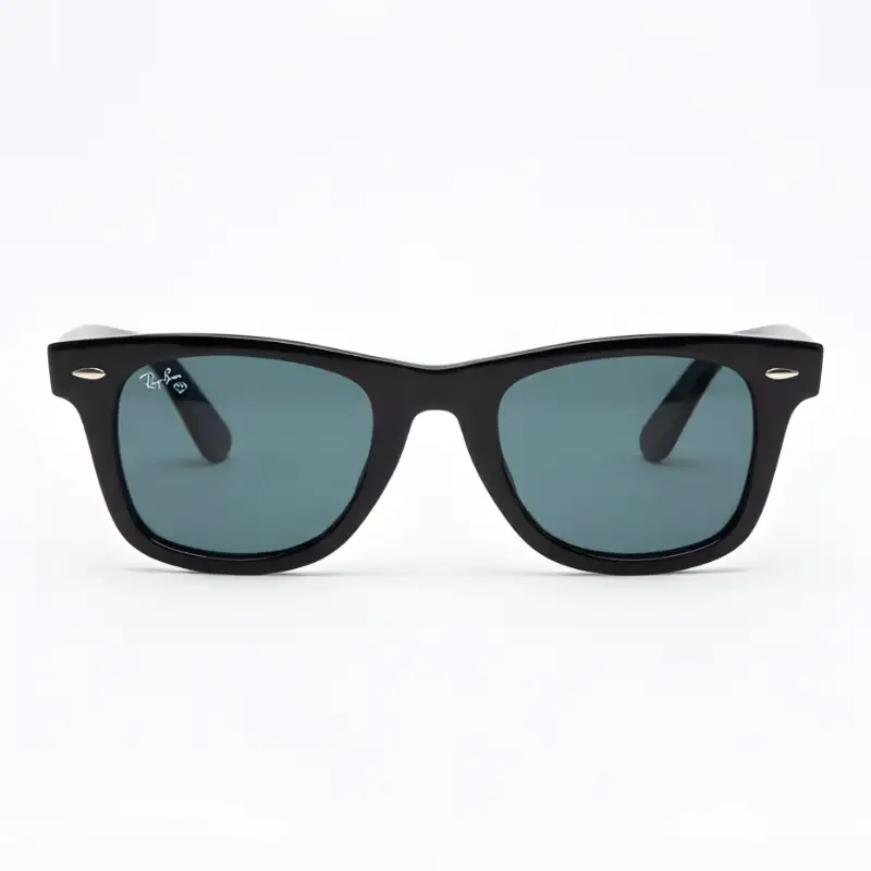 Unisex Black Sunglasses Blue Green Lenses | Nigah