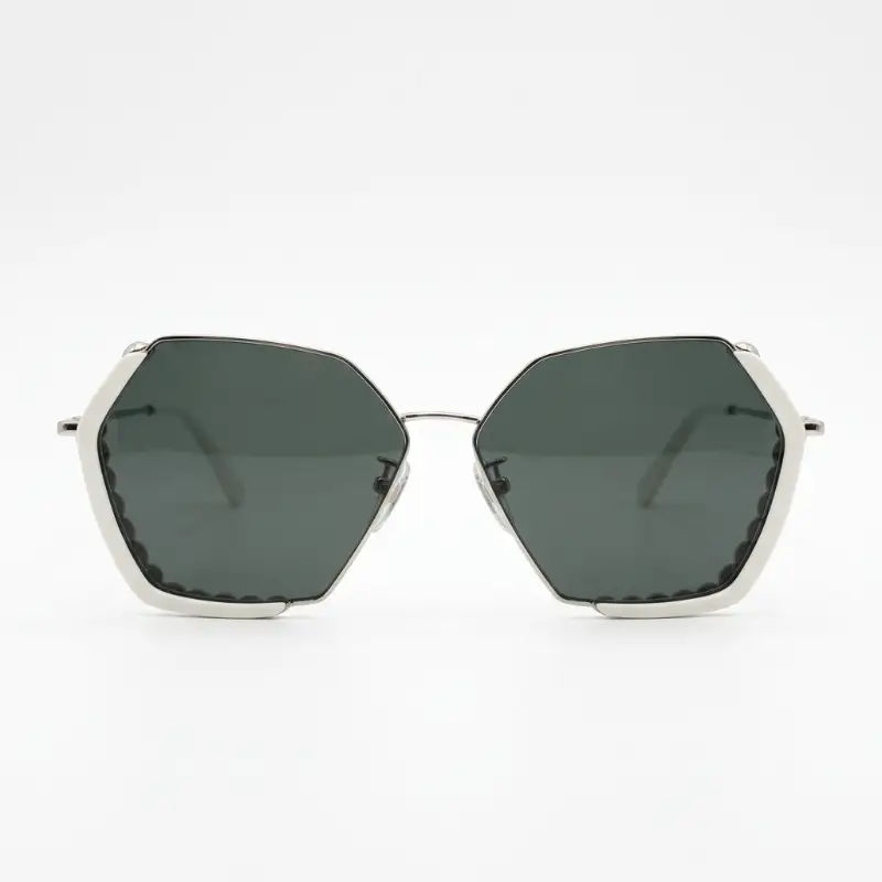 Pearl Embellished Hexagon Sunglasses for Women | Nigah