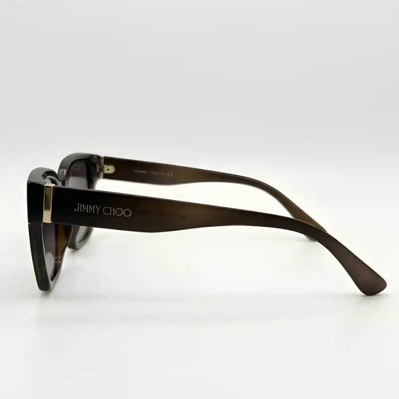 Women’s Glitter Square Sunglasses Brown Frame | Nigah - View 2