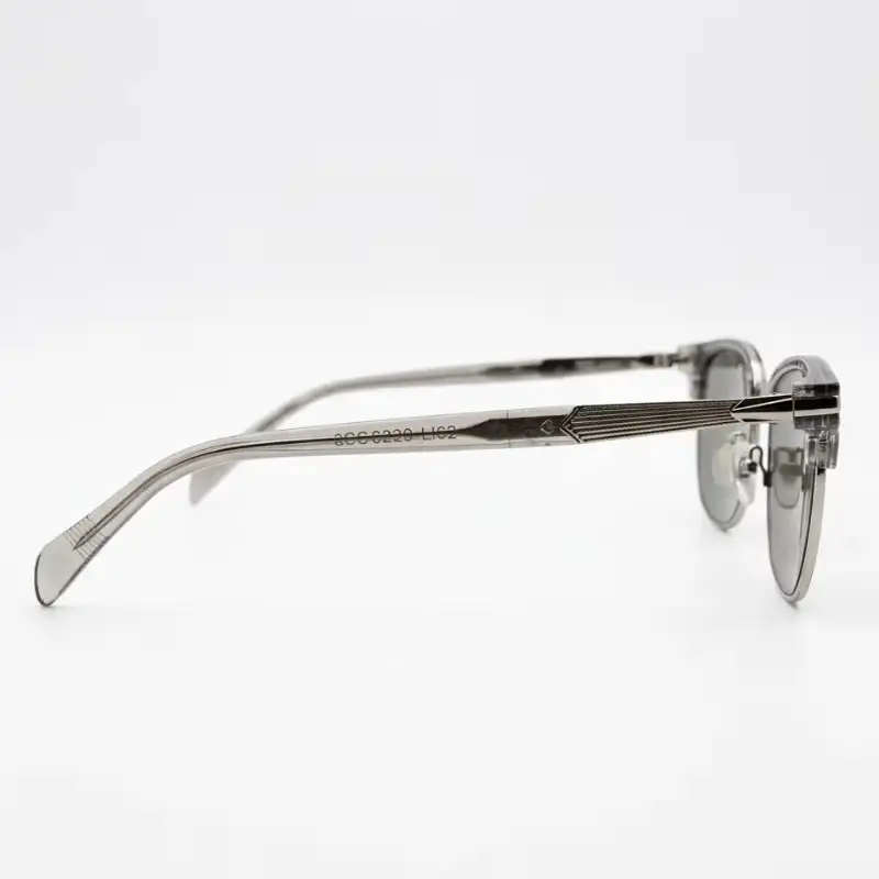 Grey Browline Sunglasses for Men and Women - View 3