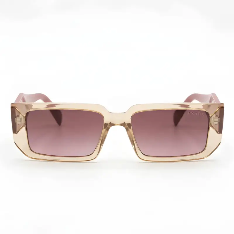 Women’s Rectangular Sunglasses Pink Gradient Lenses | Nigah