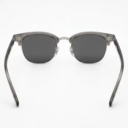 Grey Browline Sunglasses for Men and Women - View 2
