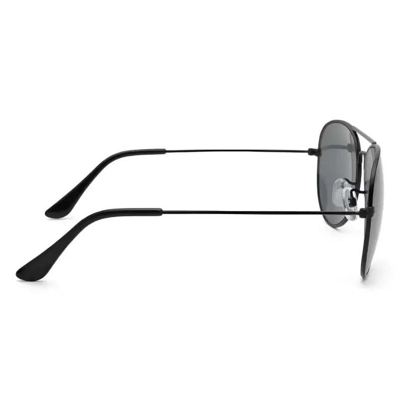 Unisex Black Aviator Sunglasses Gradient Lenses | Nigah - View 2